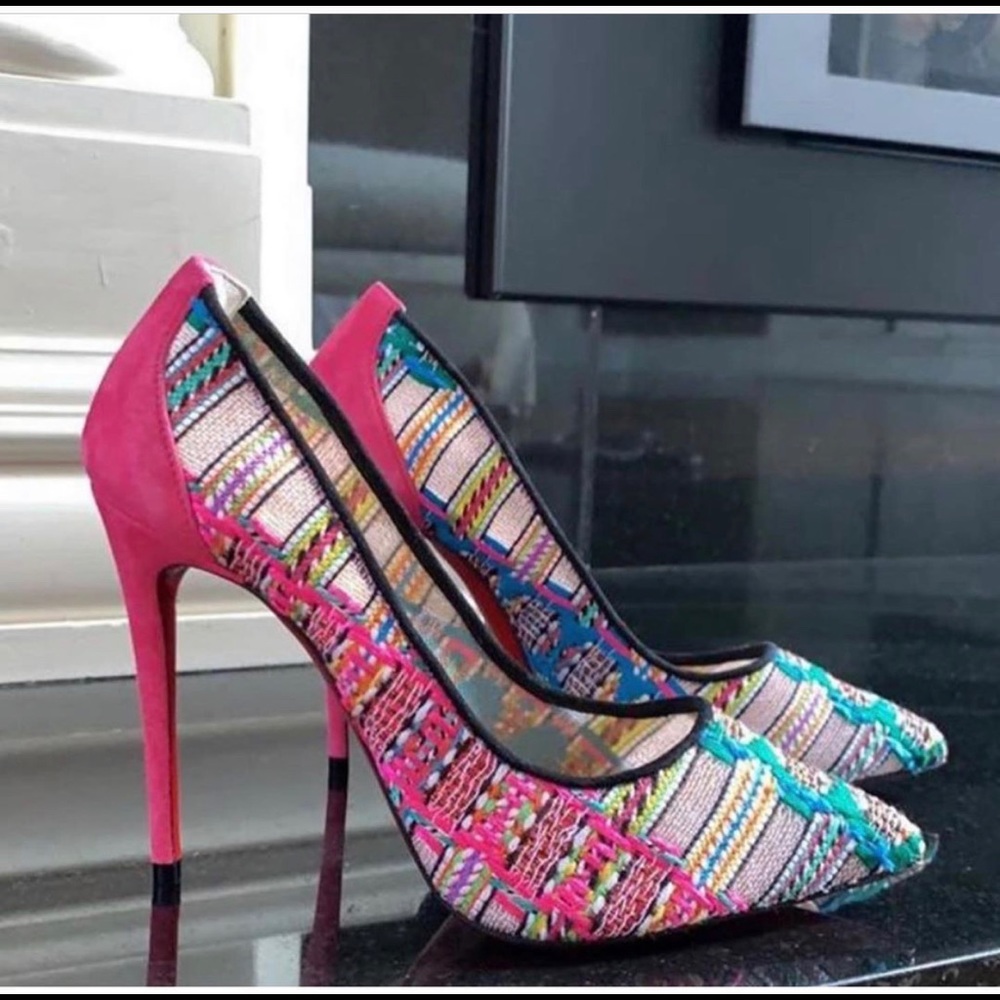 Authentic Louboutin Follies Multi Color